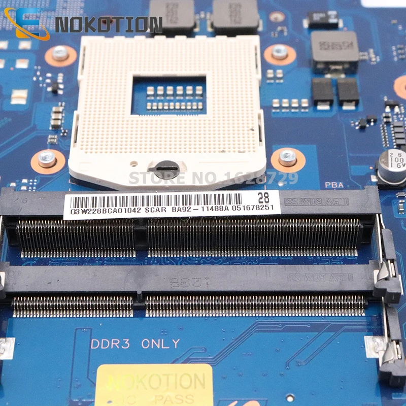 Материнская плата NOKOTION BA92 11488A для Samsung NP300E5C NP300E5X материнская ноутбука PGA 989 DDR3 SLJ8F