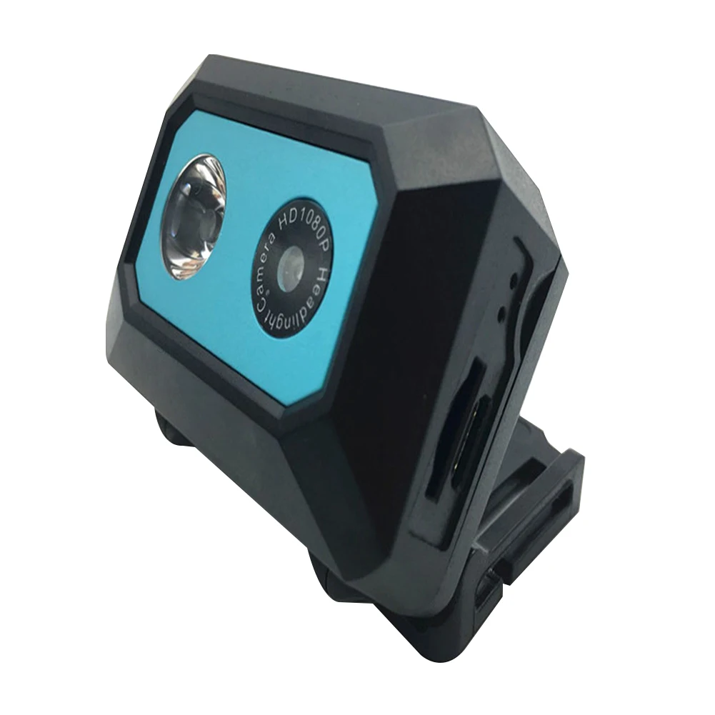 DVR ночное видение Открытый 1080P светодиодный фонарь экшн-камера широкий угол мини видеокамера Full HD пластик Спорт DV автомобиль альпинизм - Цвет: Синий