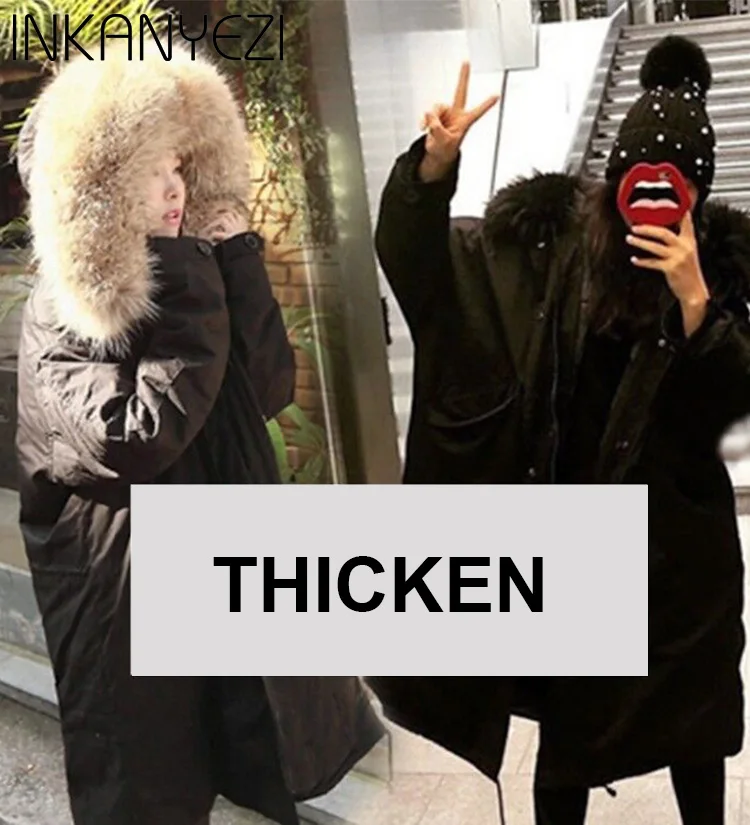 Fur Parka Winter Jacket Women Oversize Coat Hooded Long Large Big Plus Size Female 2019 Warm Clothi