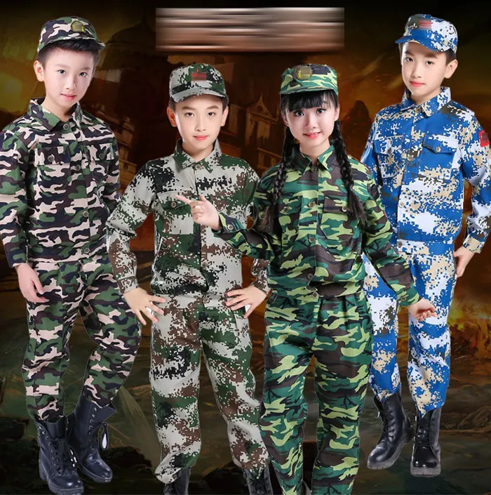 Тактическая Военная форма для детского дня, маскировка, армейский Костюм Солдата, карнавальные костюмы на Хэллоуин для детей, для девочек, скаутов, мальчиков
