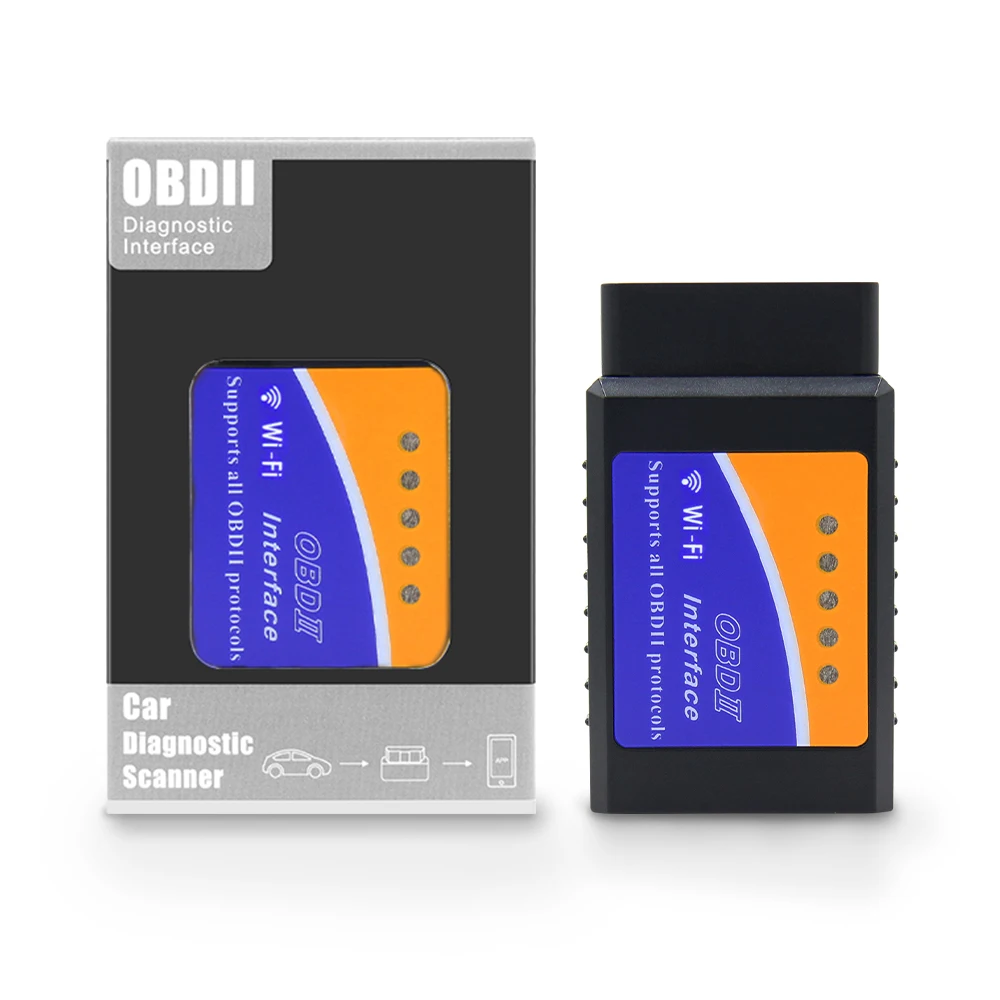 Новинка для Android/IOS ELM 327 V1.5 wifi OBD2 сканер ELM327 V1.5 wifi OBD Авто диагностический инструмент Wi-Fi OBDII код считыватель