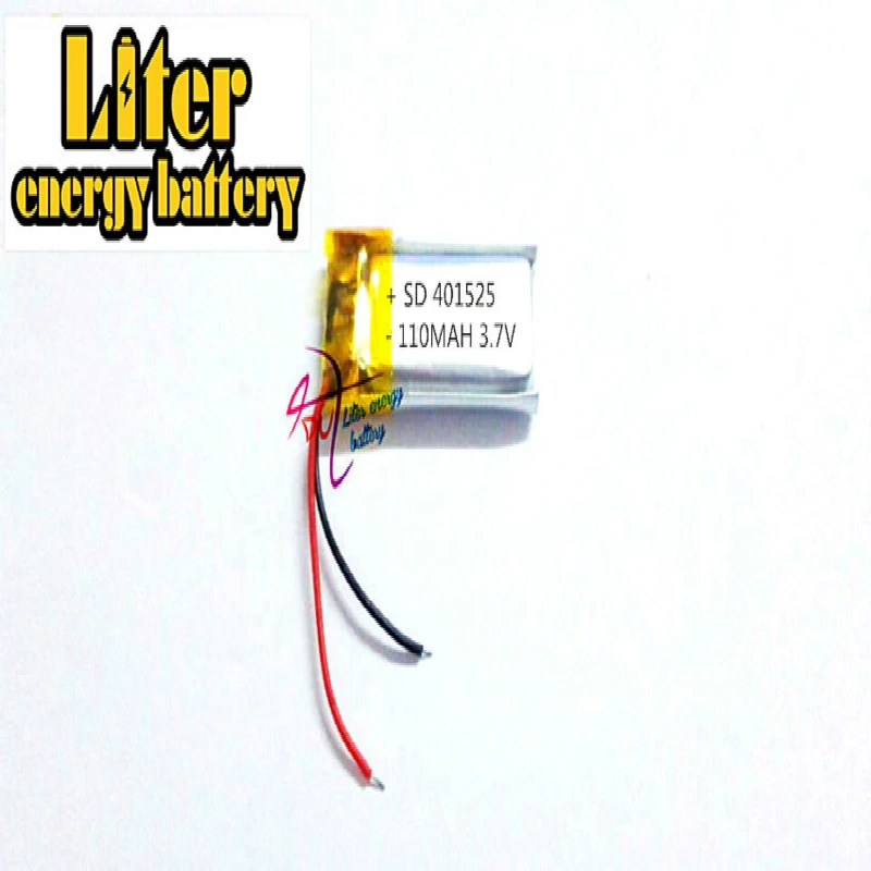 

3.7V 110mAh 401525 381525 PLIB; polymer lithium ion / Li-ion battery for SMART WATCH,SPEAKER,TOY,bluetooth earphone,MP3