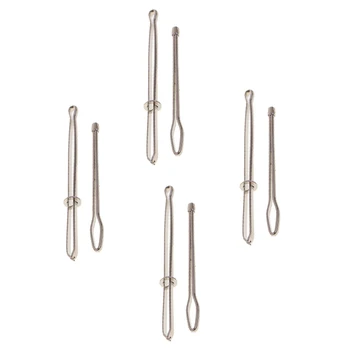 

8Pcs Bodkin Needles Threader Tweezers Insert Elastic Sewing Tools 65mm 85mm