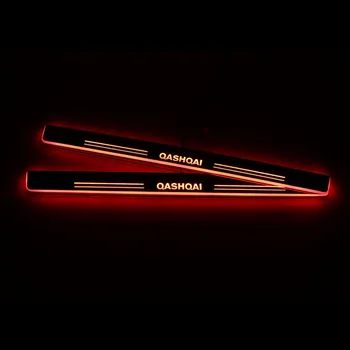 

For Nissan Qashqai 2016 2017 2018 2019 2020 Moving LED Welcome Pedal Car Scuff Plate Pedal Door Sill Pathway Light