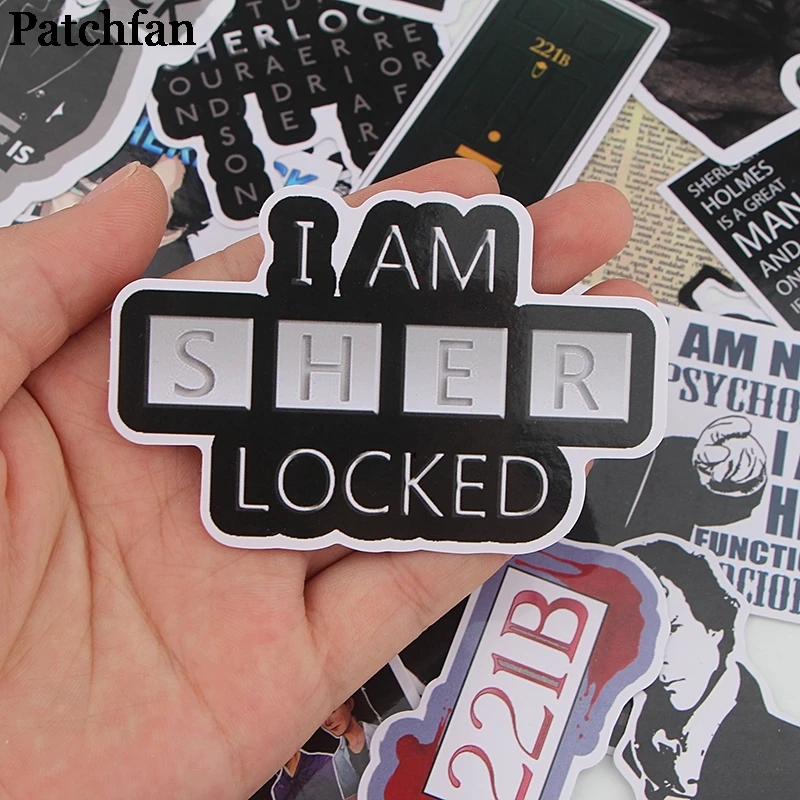 12 компл./лот Patchfan 32 шт./компл. Шерлок детские игрушечные наклейки пакет для DIY Скрапбукинг багаж телефон Блокнот Наклейка Водонепроницаемый A2295