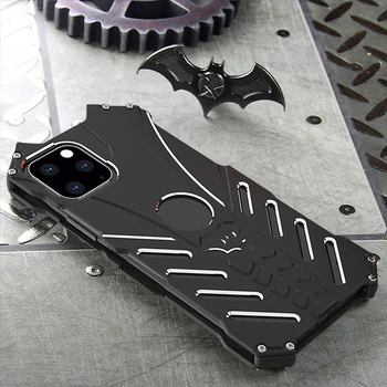 

Luxury Batman Shockproof Metal Cover Case for iPhone 11 Pro Max Xr Xs Max 7 8 6 Plus 5s SE Luxury Aluminium Metal Case Cover
