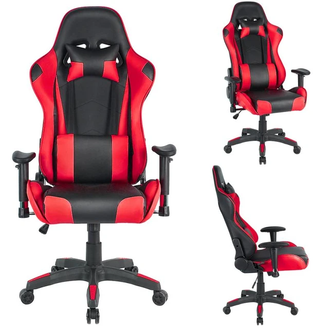 Sillas de videojuegos para computadora, respaldo alto, ergonómica, de  cuero, con soporte lumbar y reposacabezas, silla de escritorio ejecutiva