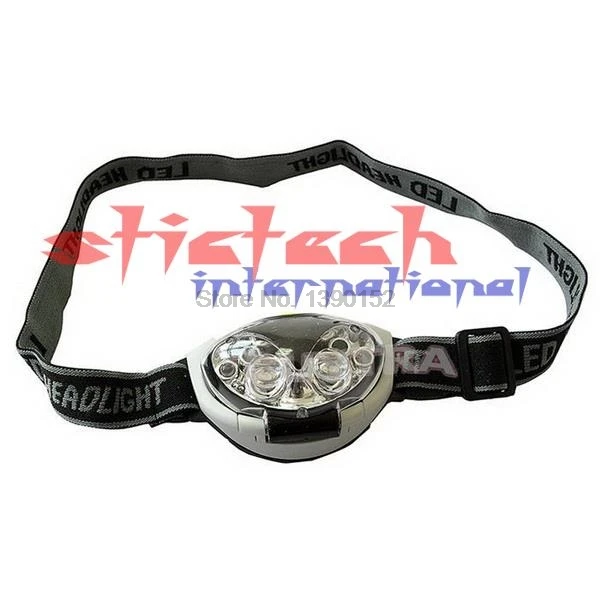 by dhl or ems 100pcs Waterproof Head Light 6 LED Headlamp Head Lamp