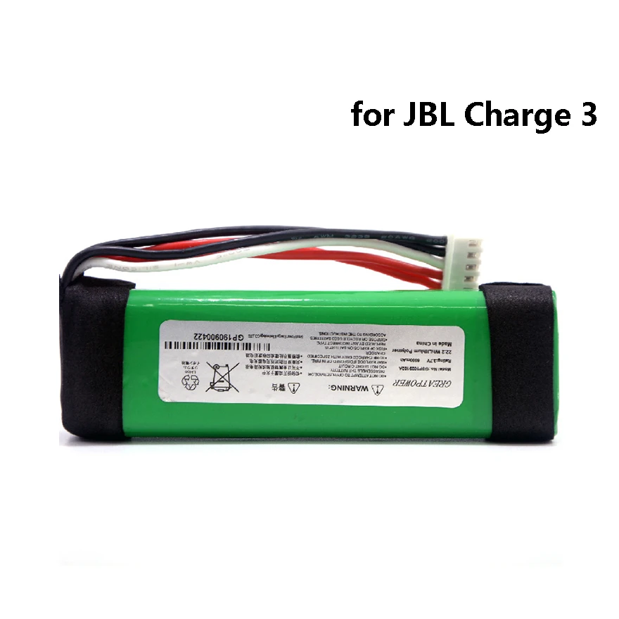 

New GSP1029102A 3.7V 6000mAh for JBL Charge3 Charge 3 GSP872693 03 Bluetooth Audio Outdoor Speaker 22.2Wh Rechargeable Battery