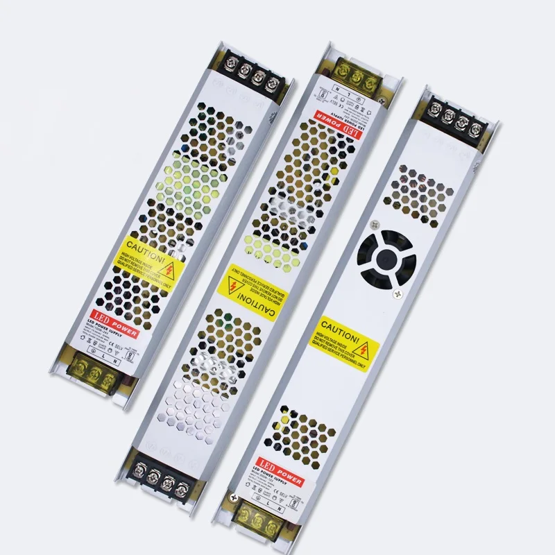 175-264Vac input 24VDC output 2.5A 4.2A 6.2A 8.3A 12.5A 16A slim 24V Strip driver 22mm thick transformer lightbox power supply | Лампы и