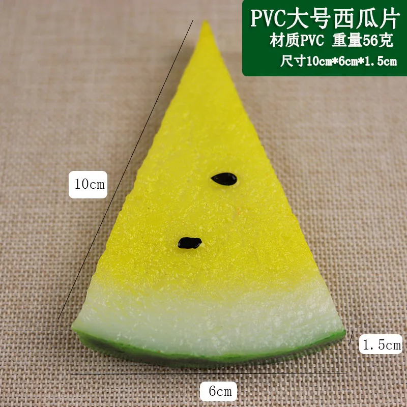 5pcs Simulation Watermelon Slices Photography Props Kids Enlightenment Education Making Games Simulation Fruits