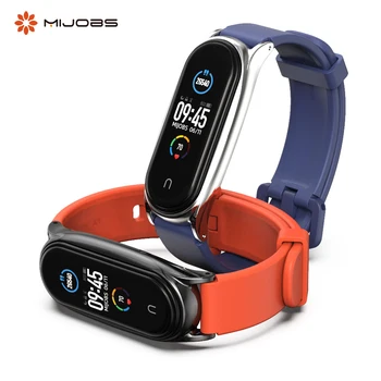 

Mijobs High Quality Silicone Straps For Mi Band 5 Wristband Correa for Mi Band 4 Bracelet Wrist For Xiaomi Mi Band 3 Accessories