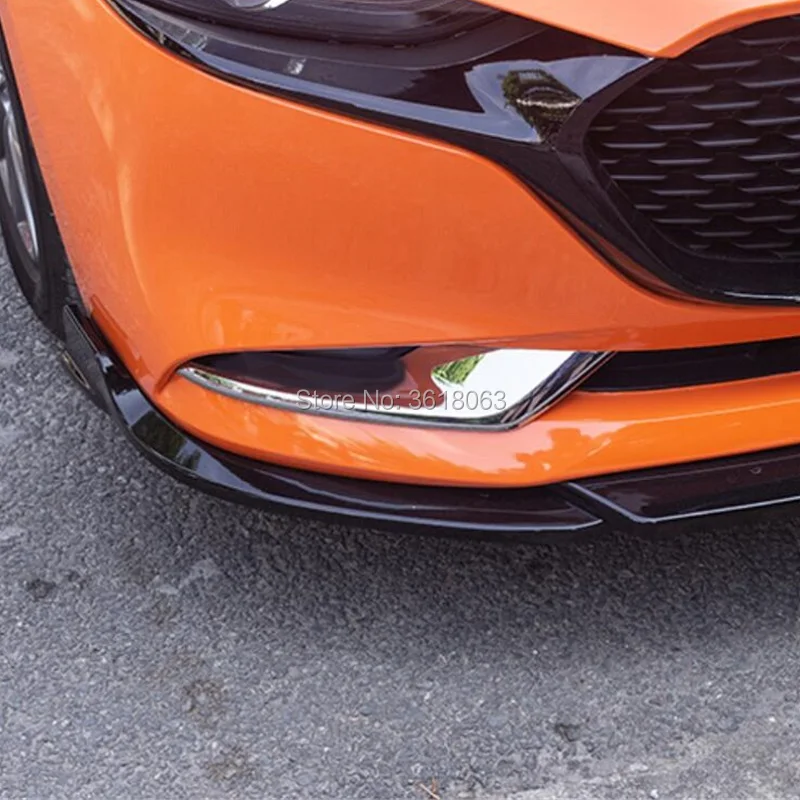 Для Mazda 3 2019 2020 ABS хромированные передние противотуманные фары Накладка на панель