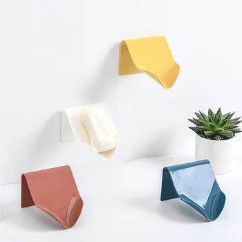 

Creative Simplicity Suction Cup Soap Box Strong Sucker Drain Soap Box Soap Holder For Bathroom Shower Tool Soap Holder Wardrobe