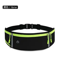 Water Running Waist Resistant Pack with Adjustable Elastic Strap Headphone-Hole and Reflective Strips waist bag climbing