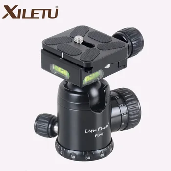 

XILETU FB-0 Aluminum Camera Tripod Ball Head Ballhead Panoramic 30MM Diameter with Quick Release Plate Max Load 15 kg