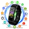 For Fitbit LCD Smartband Watch Fitness Tracke Heart Rate Blood Pressure Smart Bracelet Bluetooth-Compatible Waterproof Wristband 5