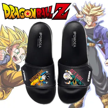 

Men Slides Non-slip Japanese Anime Dragon Ball Male Slippers Man Flip Flops Summer Beach Women Home Bathroom Sandals Outdoor