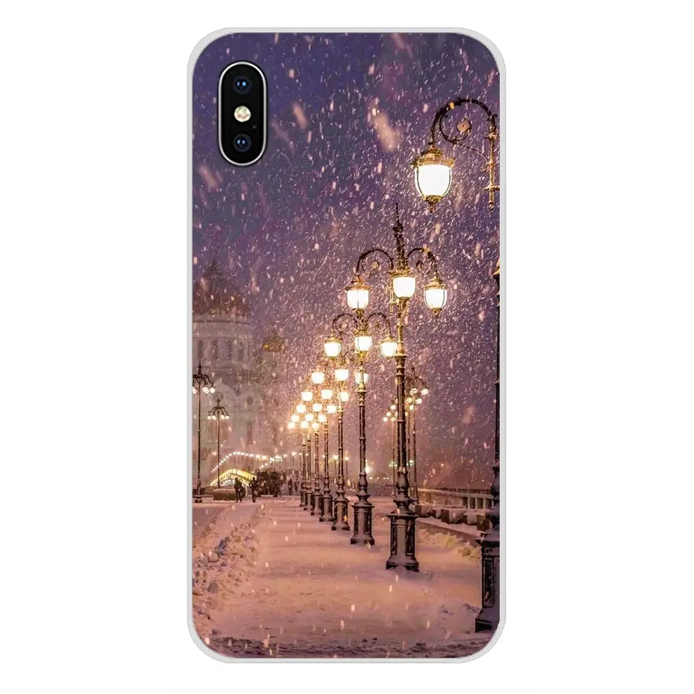 Ландшафтный зимний светильник для samsung A10 A30 A40 A50 A60 A70 Galaxy S2 Note 2 3 Grand Core Prime, прозрачные чехлы из ТПУ