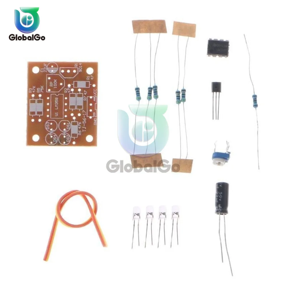 LM358 LED Breathing Light Kit Electronic Production Suite Electronic Kits DIY Parts Breath Light DIY Kit PCB laboratory