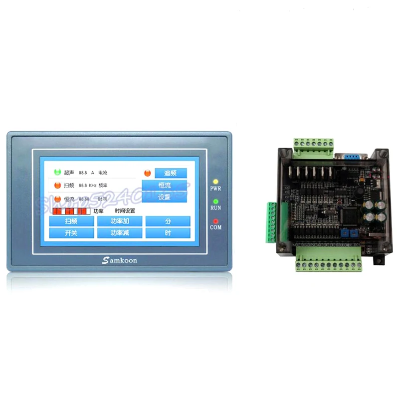 Новый оригинальный сенсорный экран EA-043A HMI 4 3 дюйма с FX3U series PLC промышленная плата