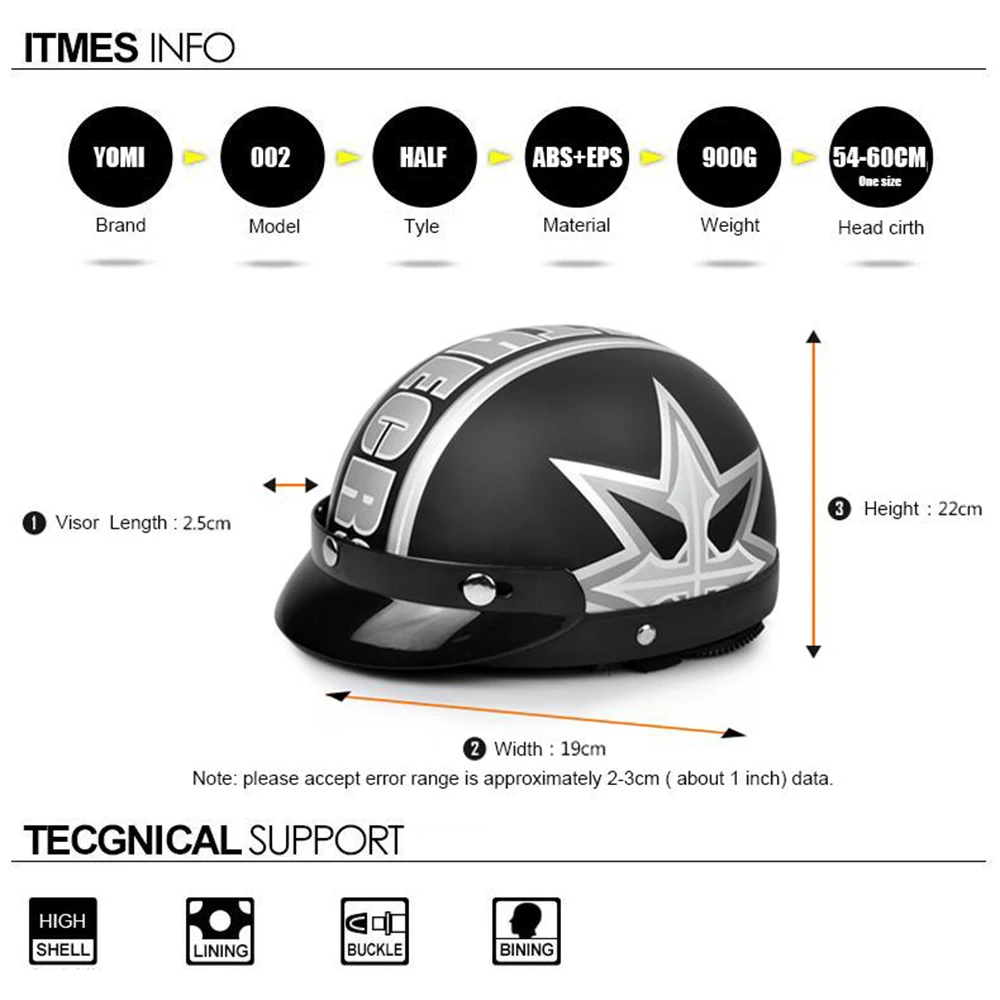 Half Face Motorcycle Helmet For Men And Women Capacete Moto Vintage Riding Racing Motorbike Helmet Casco Para Moto Cascos