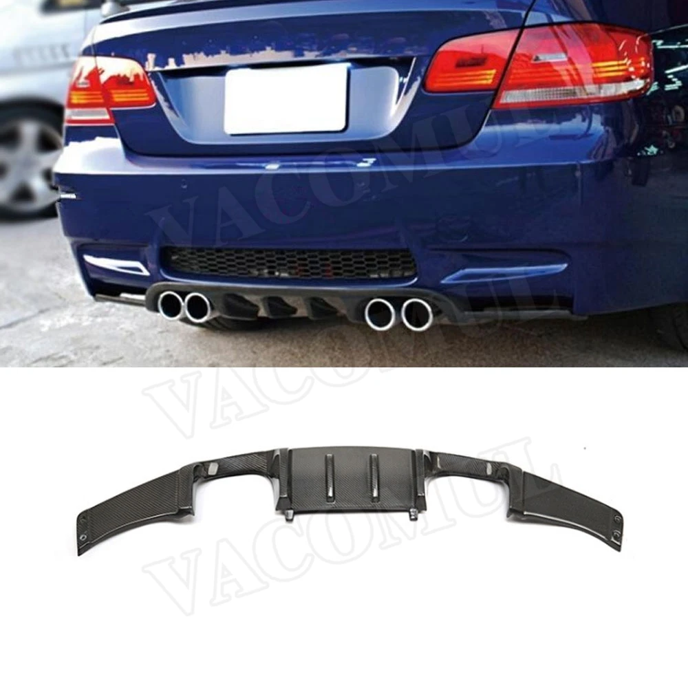 

Carbon Fiber Rear Lip Diffuser Spoiler for BMW E92 M3 Coupe 2008-2013 FRP HM Style Bumper Protector Direct installation