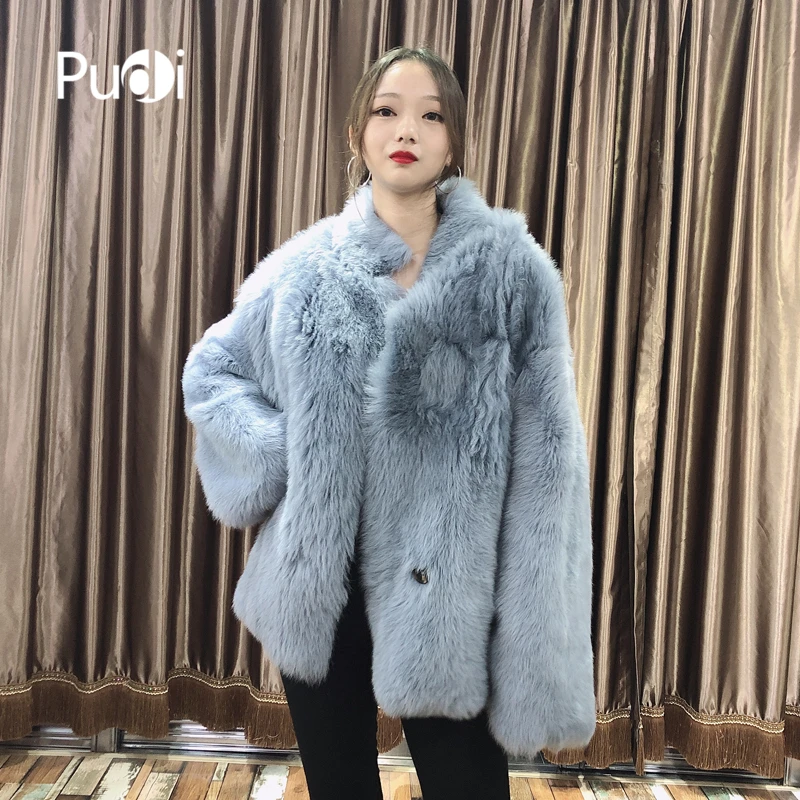

Pudi women winter Real Tuscan sheep fur coat stand collar jacket overcoat lady female genuine sheep skin leather coats TX206204
