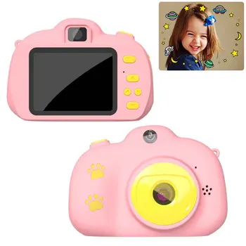 

4X 2 Inch Kids Digital Camera USB Charging Color Display Toys Video Recorder Timing Function Support TF Card 1080P HD Cartoon