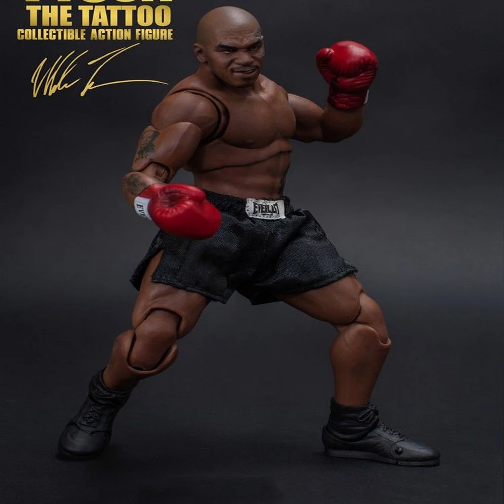 

Full Set World Heavyweight Champion MIKE TYSON Tattoo Version with Three Heads Figure Model Action Figure Toys for Fans