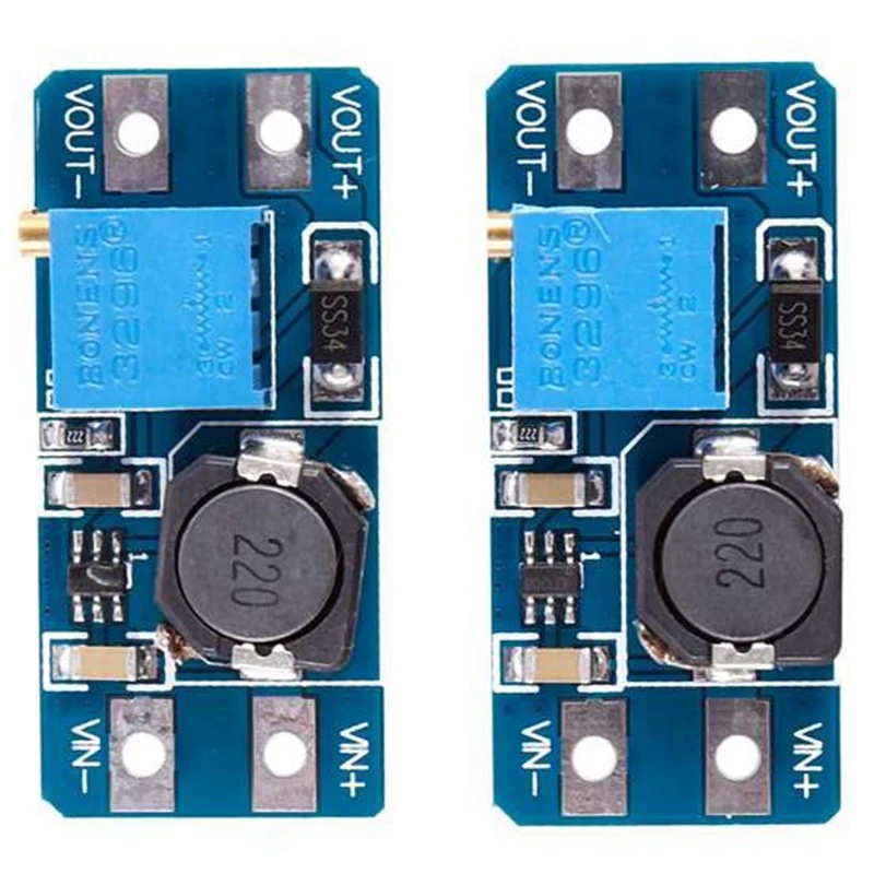 50 шт./лот MT3608 2A Max DC-DC Повышающий Модуль питания усилитель мощности