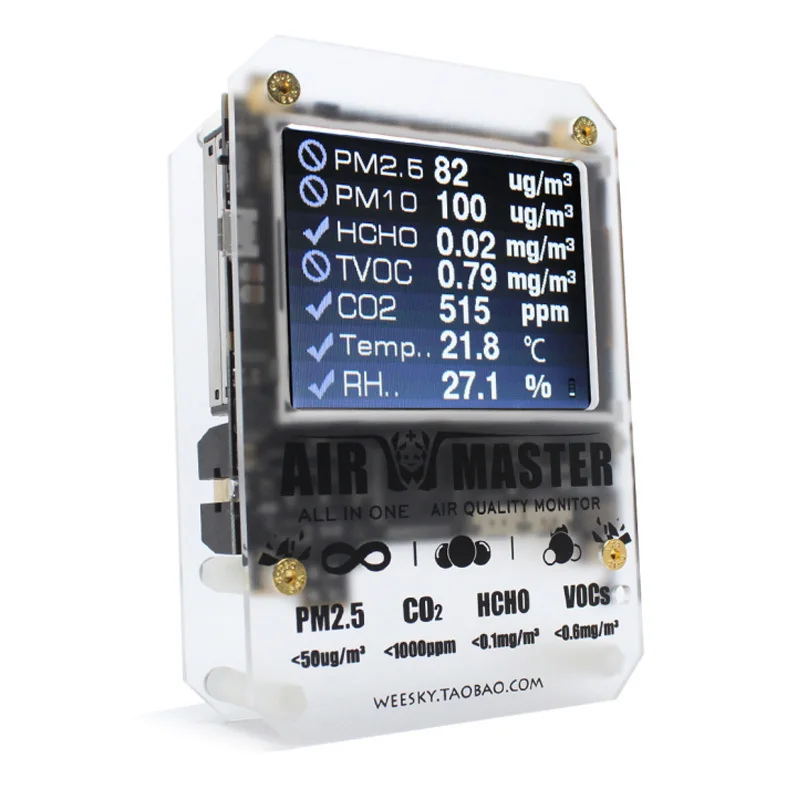 New Air Master 2 AM7 P Indoor Air Quality Analyzer Air Quality Detector Air Meter Monitor Laser PM2.5 Gas Sensors Tester New Air Master 2 AM7 P Indoor Air Quality Analyzer Air Quality Detector Air Meter Monitor Laser PM2.5 Gas Sensors Tester