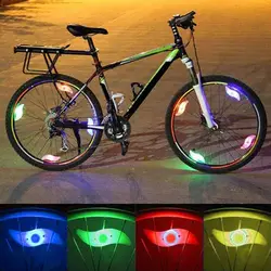 Lampe de vélo de nuit, accessoires de cyclisme, voyant d'avertissement de sécurité, bouton d'alimentation étanche rvb, 1 pièce 