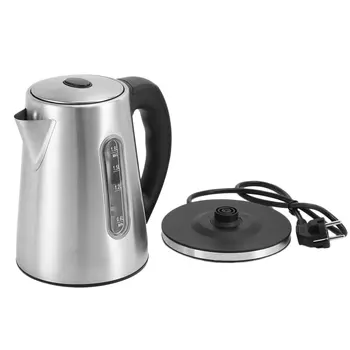 

PY1808-S Fast Boiling Electric Kettle 1.8L Stainless Steel Kettle With Transparent Water Gauge Portable Jug Kettle