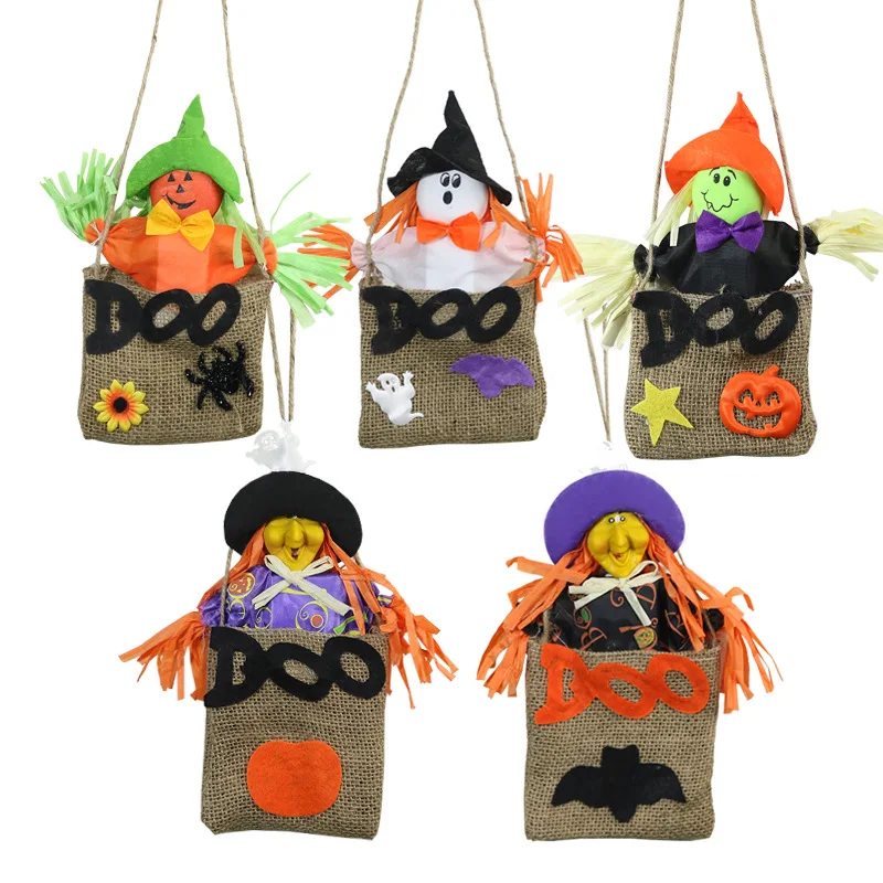 

Halloween Wizard Pendant Small Bag Decoration Supplies Cute Decoration Props Bat Witch Pumpkin Gift