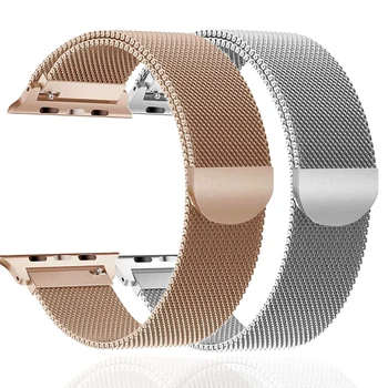 

Milanese Loop strap for apple watch series 5 4 band correa apple watch 44mm 40mm 42mm 38mm iwatch 5 4 3 2 1 Stainless Steel belt