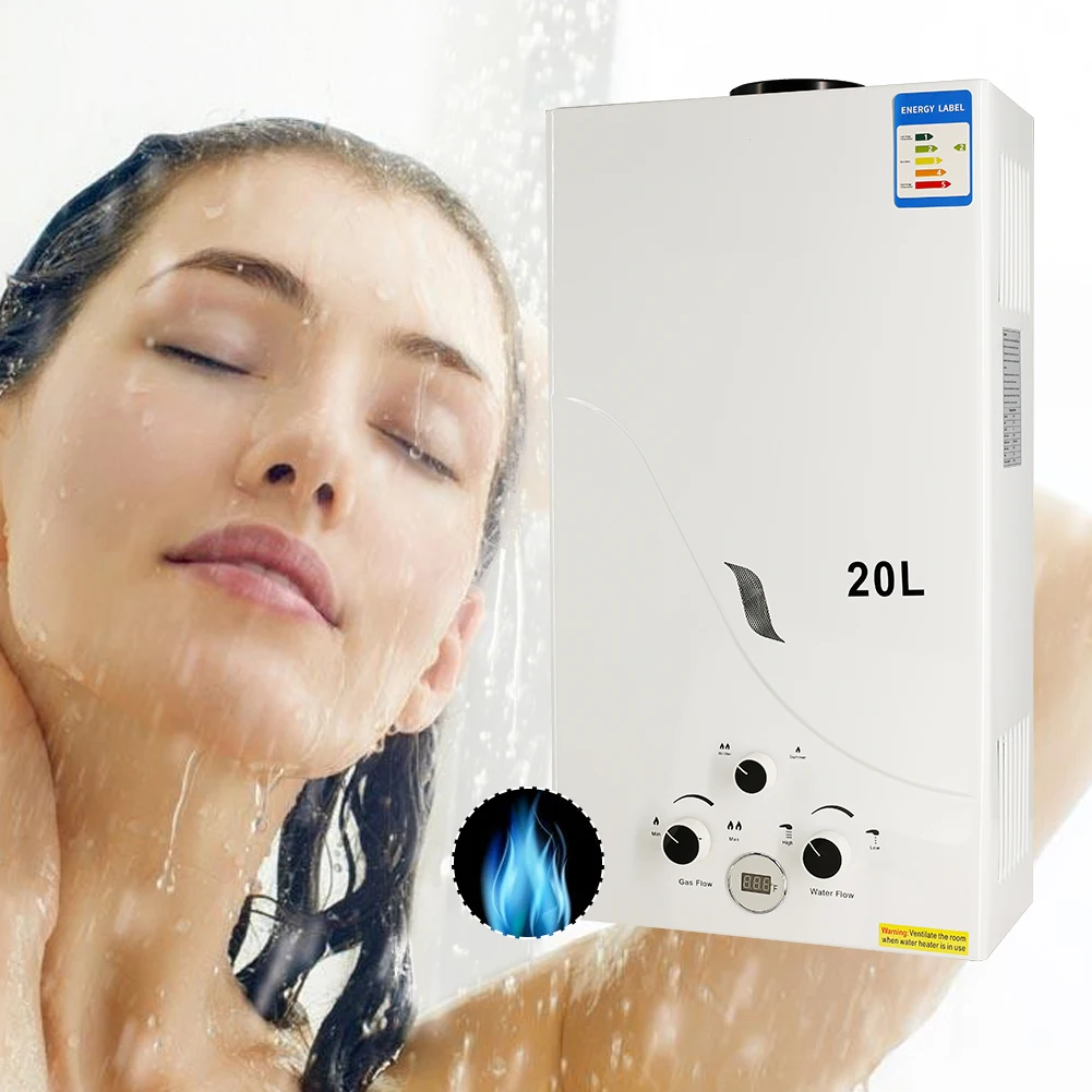 18l /20l Gas Lpg Propane Water Heater Portable Boiler Camper Gas Outdoor Camping  Water Heater Boiler Instant Bath Shower Head - Tool Parts - AliExpress