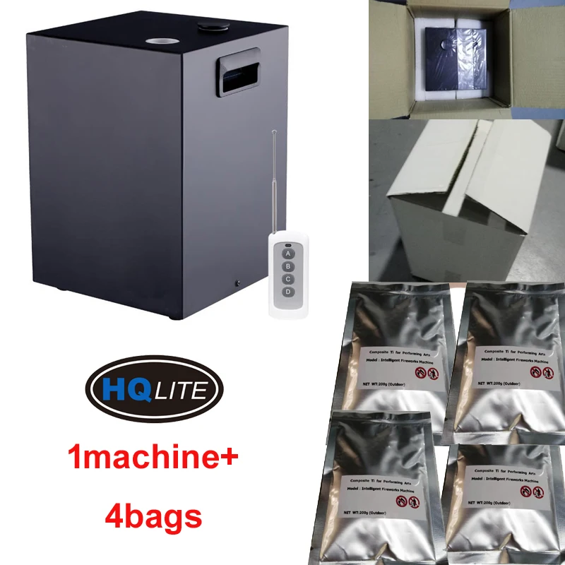 

Free shipping Fireworks Machine 400W Cold Spark dj stage Wedding Flame Fountain DMX And Remote Control Sparkler Machine