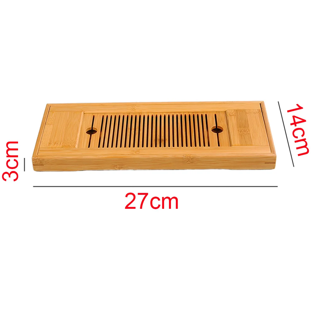 Serving Bamboo Rack Crafts Board Table Tool Rectangular With Drain Tasteful Tea Tray Home Teahouse Chinese