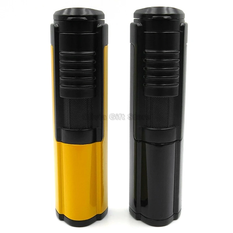 COHIBA 1 фонарь Jet Flame металлическая сигарета зажигалка многоразового использования для мужчин табак для наружного курения инструмент ветрозащитный