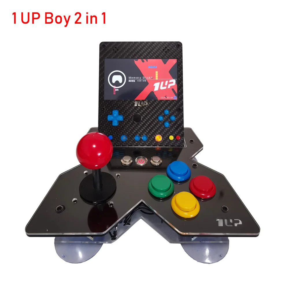 1UP X Handhald игровая консоль и Аркада 2 в 1 4 3 дюймовый IPS экран видеоконсоли поддержка