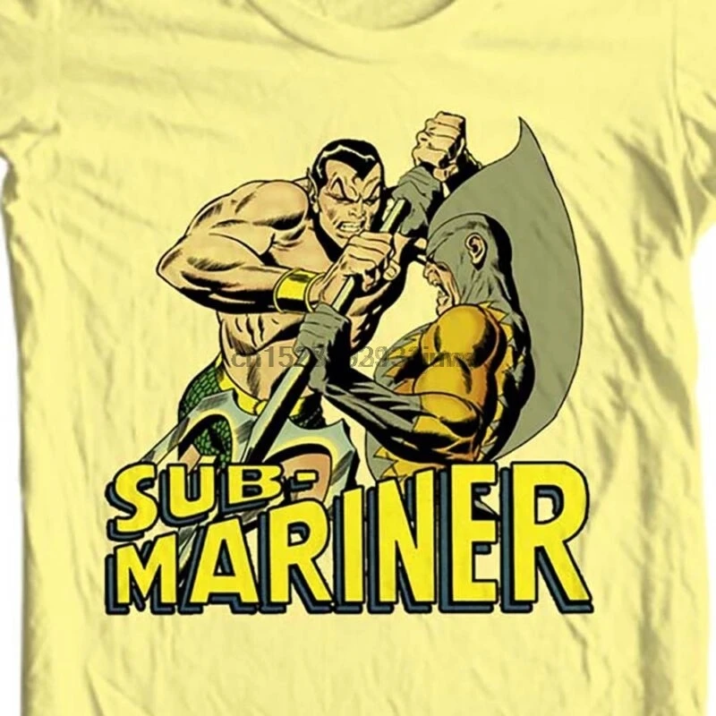 Sub-Mariner Prince Namor футболка винтажная старая бронзовая эпоха комиксов Бесплатная