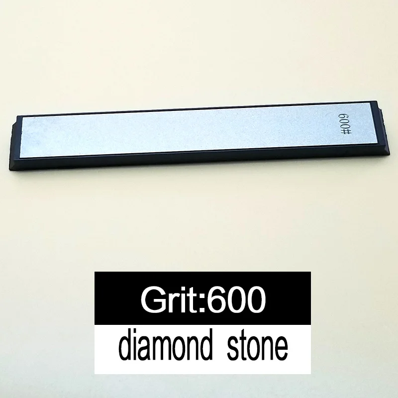 Новое обновление, точилка для ножей из стали, профессиональная точилка для кухонных ножей, фиксированный угол заточки с камнями - Цвет: diamond stone 600