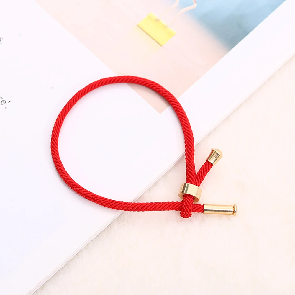Adjustable Thread Bracelet Lucky Red Green Colorful Handmade Rope Bracelets Women Men Couples DIY Jewelry Making Accessories - Image 5