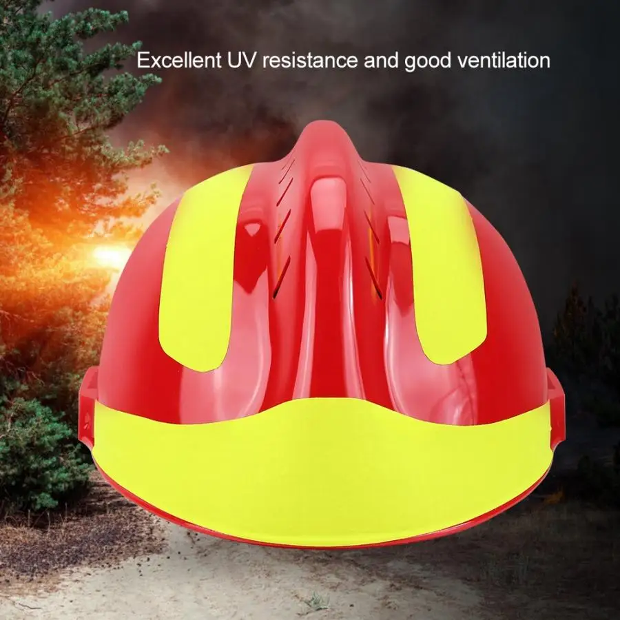 Спасательный шлем пожарный сейсмический защитный головной убор защитный красный+ желтый