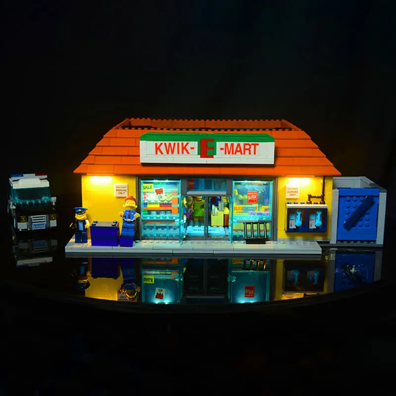 16004 Creator Cartoon Kwik-E-Mart House 2232 шт. 71016 модель уличного вида строительные Конструкторы кирпичи развивающие игрушки