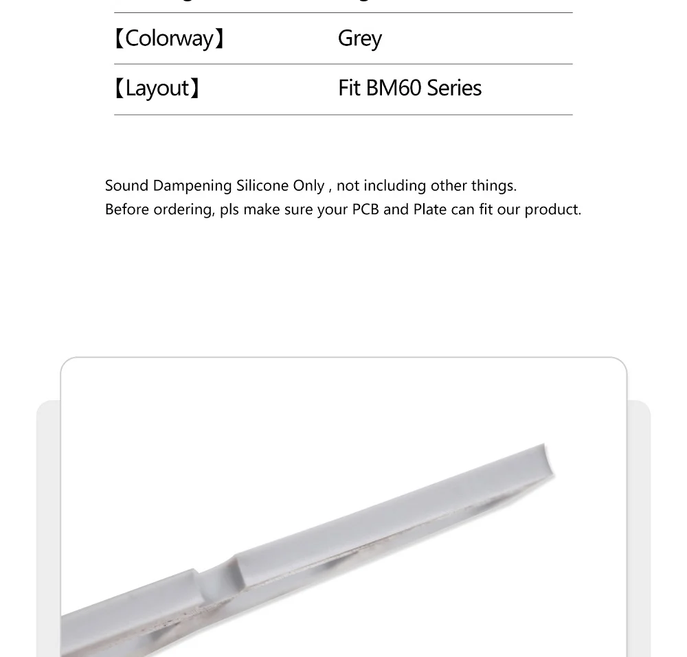 de silicone insonorização entre placa e pcb
