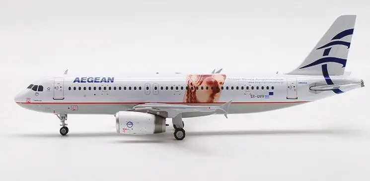 1:200 InFlight200 Aegean Airlines A320SX-DVV Aircraft Model  With Stand