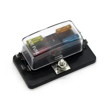 

Car Boat Trailer Vehicle 4 Way Circuit ATC/ATO Blade Fuse Box Block Holder