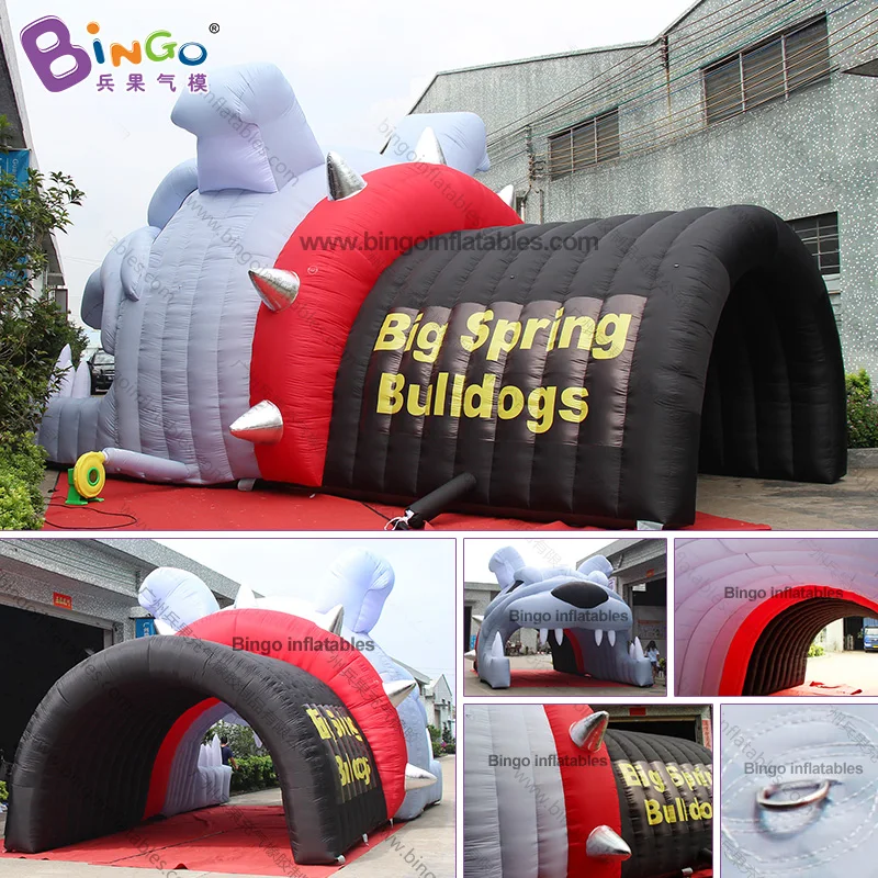 Giant 10x8x5M Inflatable Montclair Bulldog Tunnel / Customized Inflated Entry Baseball Inflatable Sports Passage - BG-A1110 4